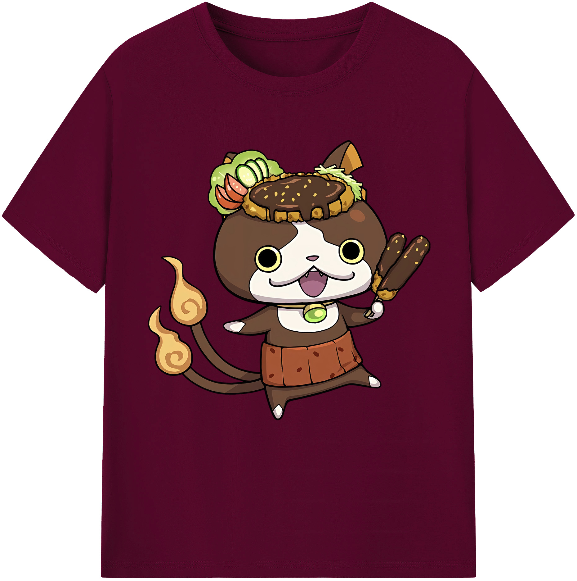 （画像用） 妖怪ウォッチ Yo-kai Watch レディースカジュアルプリントTシャツ（綿100％）